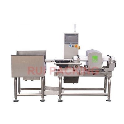 Food and MEDICAL Rui Packing RL-2510 tunnel belt metal detector for small sachet box package without aluminum film